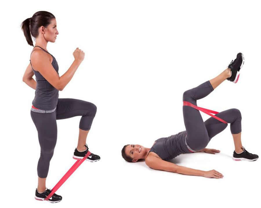 5 Piece Set of Resistance Bands with Bag